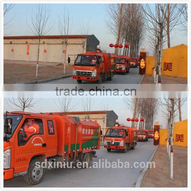 2015 new 7 cbm compactor garbage truck price, mini small garbage truck for sale