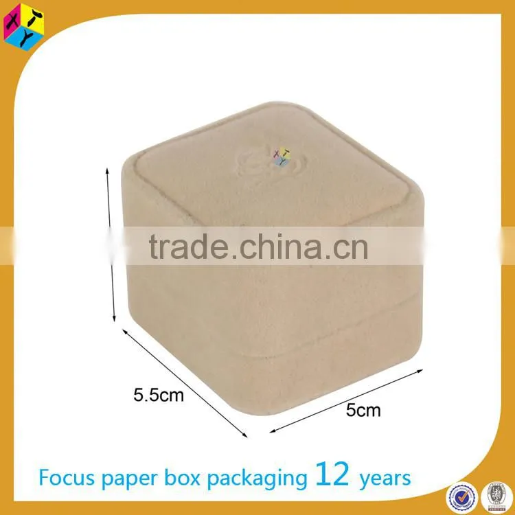 Elegant high end paper packaging jewelry box velvet
