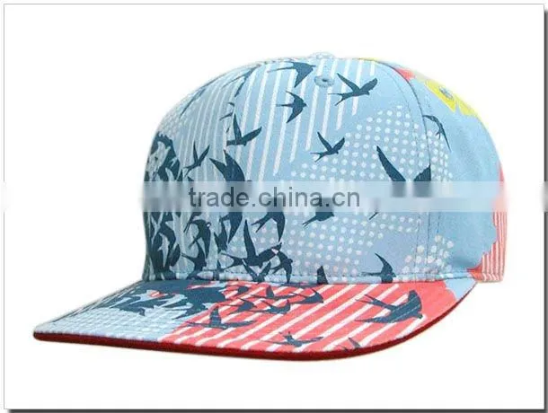 new fashion cotton flat peak hat