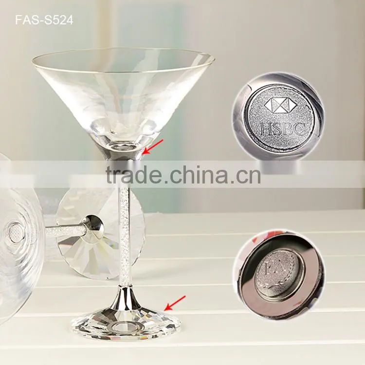 275 ml Lead-free Crystal Vodka Glass / Diamond Cocktail Glass / Martini Glass