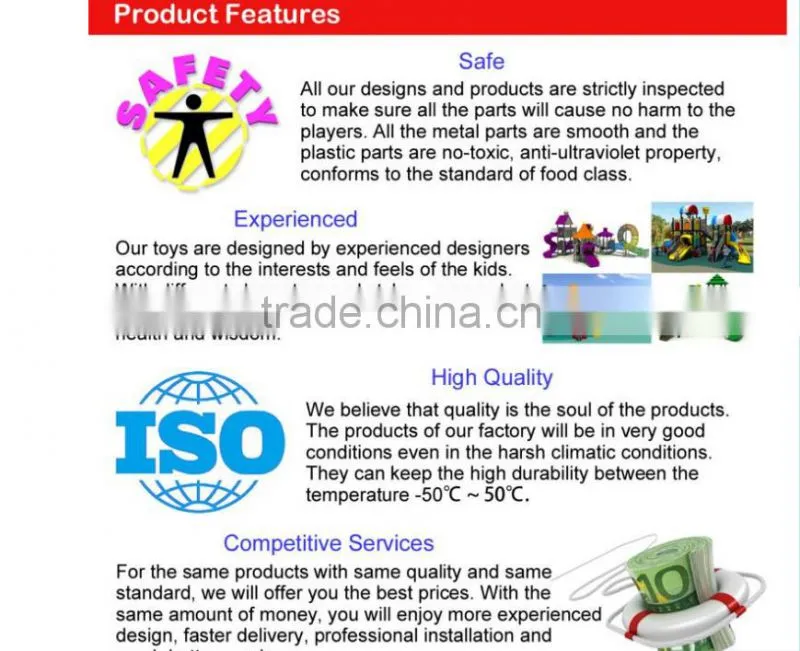 2016 Multifunctional wooden playground equipment, amusement rides