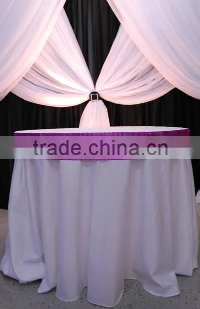 24 Rows Plastic Rhinestone Mesh Trimming for Decoration