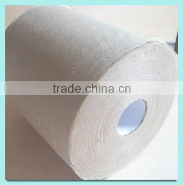 2014 hot selling center feed brown kraft towel paper roll