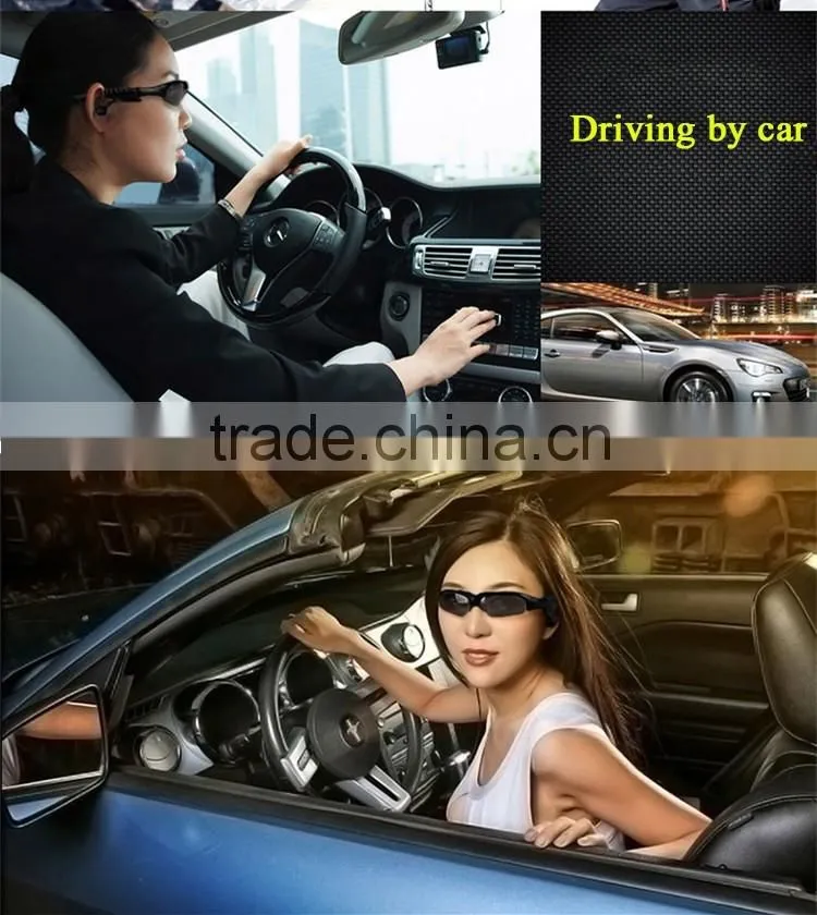 Bluetooth Sunglasses Headphones Sport Polarized Glasses Headset with Mp3 Player for Android IOS