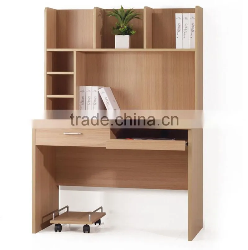 Modern computer table/computer desk with bookshelf HX-CL136