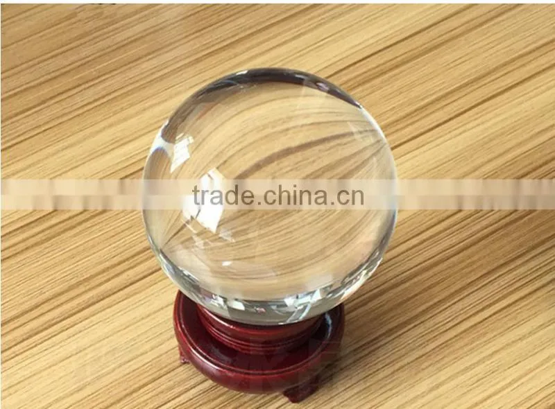 2016 Crystal personalized crystal ball with woonde base
