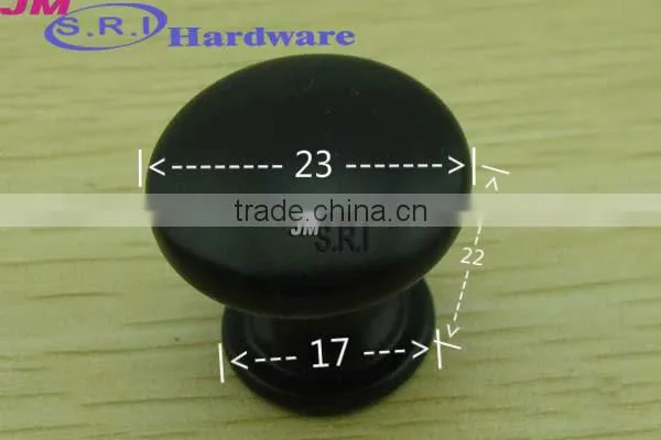 Popular classical black color zinc alloy mini drawer knobs