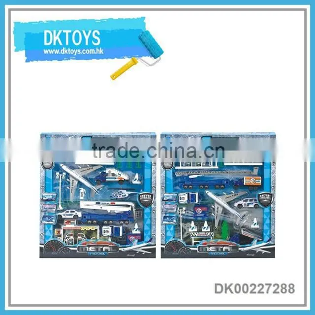 Free wheel diecast toy airport series