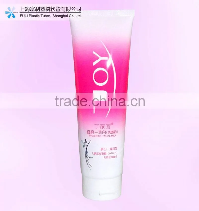 Empty cream tube for cosmetic usage with silk offset printing for surface handling
