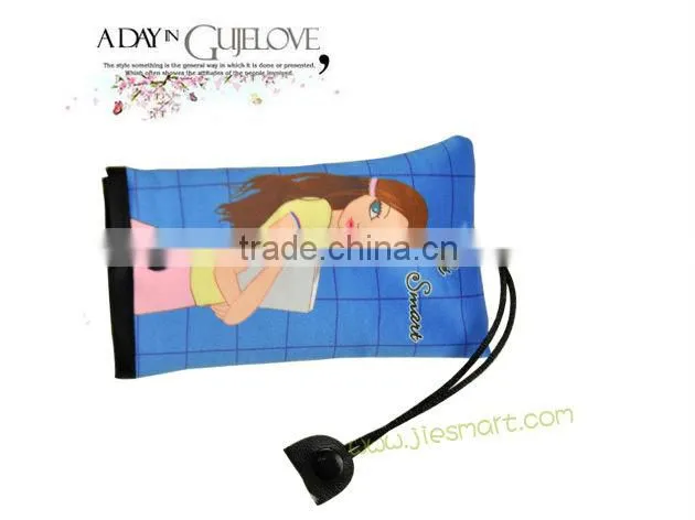 artistic printing photo bag key case MOQ free