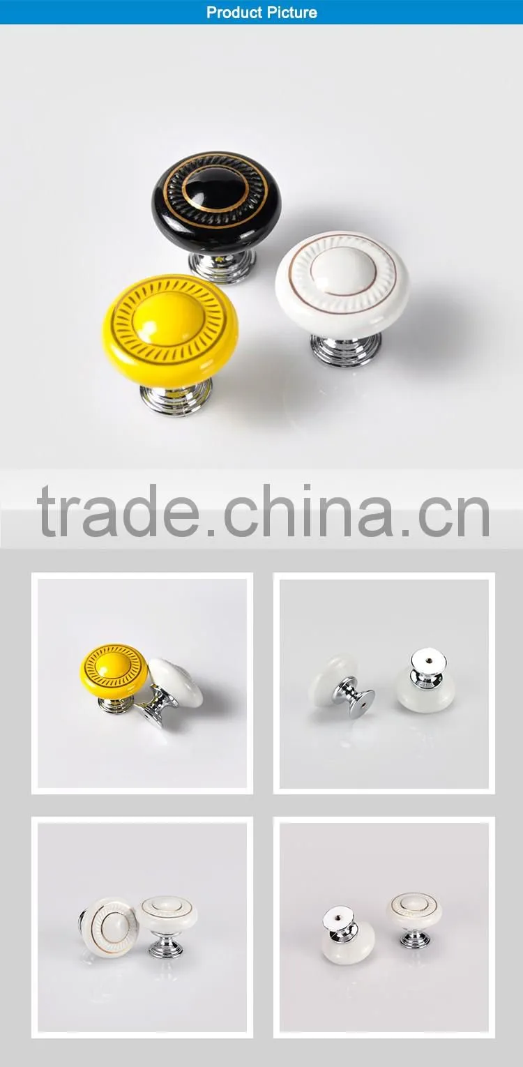 China price cheap ceramic door handles knobs