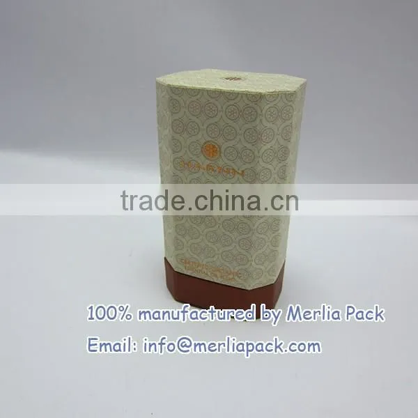 Octangle Essential Oil Paper Boxes Blend Clove Orange Skin Care Treatment Boxes