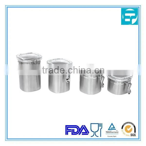 square stainless steel canisters