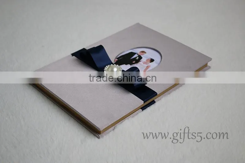 Luxury Silk Covor Wedding Guest Book