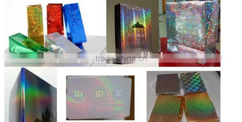 transparent Fashion BOPP holographic Thermal Laminating Film/BOPP FILM/Hot Lamination Film