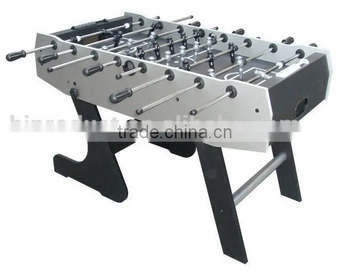 2016 new professional folding foosball table floor-standing football table game with 2 wheels