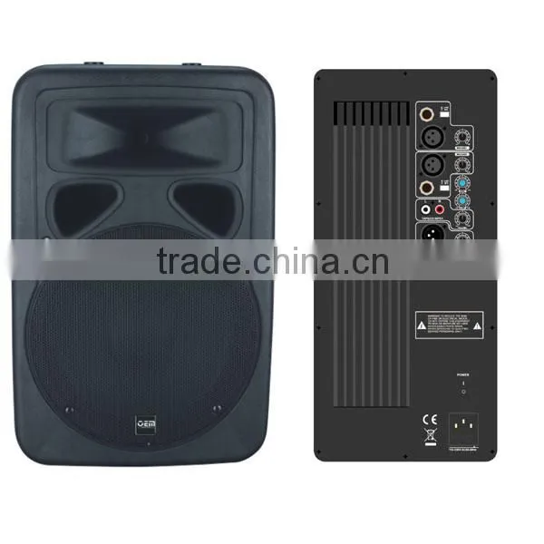 15" Active plastic speaker box 4ohm speaker box