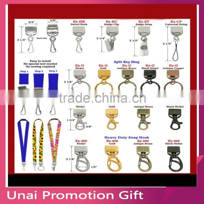 Harness Brass Plated Swivel Eye Bolt Snap Hook for Rope