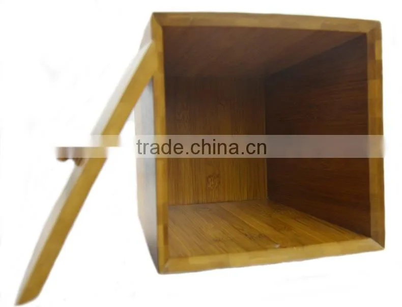 Formbu Household Bamboo Material Waste Bin with Lid