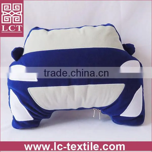 supply 2015 best selling customized patchwork polar fleece car shaped cushion accessory blanket insert(LCTP0170)