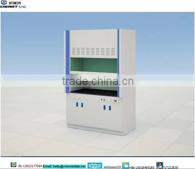 Chemical Laboratory Steel Bench-Top Fume Hood With Sink