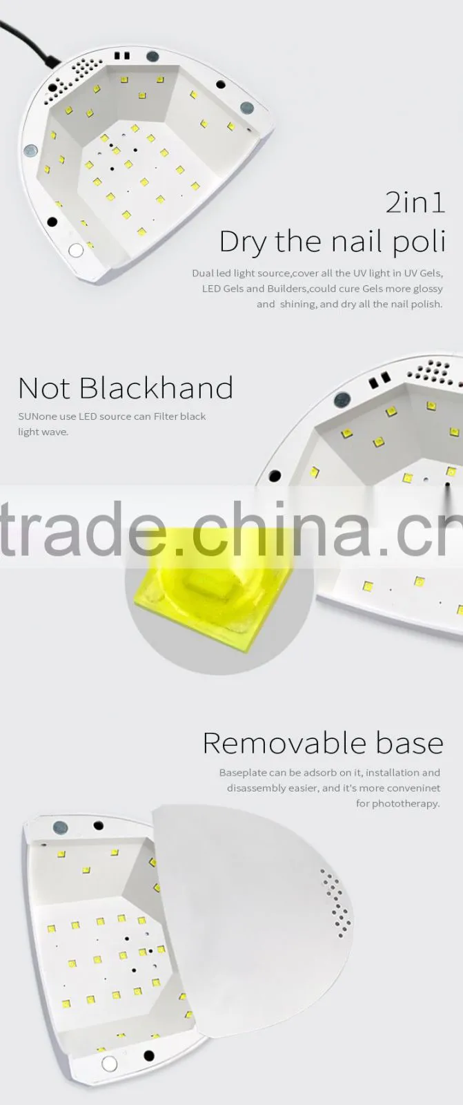 CHINA MANUFACTURER CE ROHS UV LED NAIL LAMP