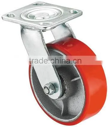 Good Quality Heavy Duty Cast Iron Wheel Top Plate Caster