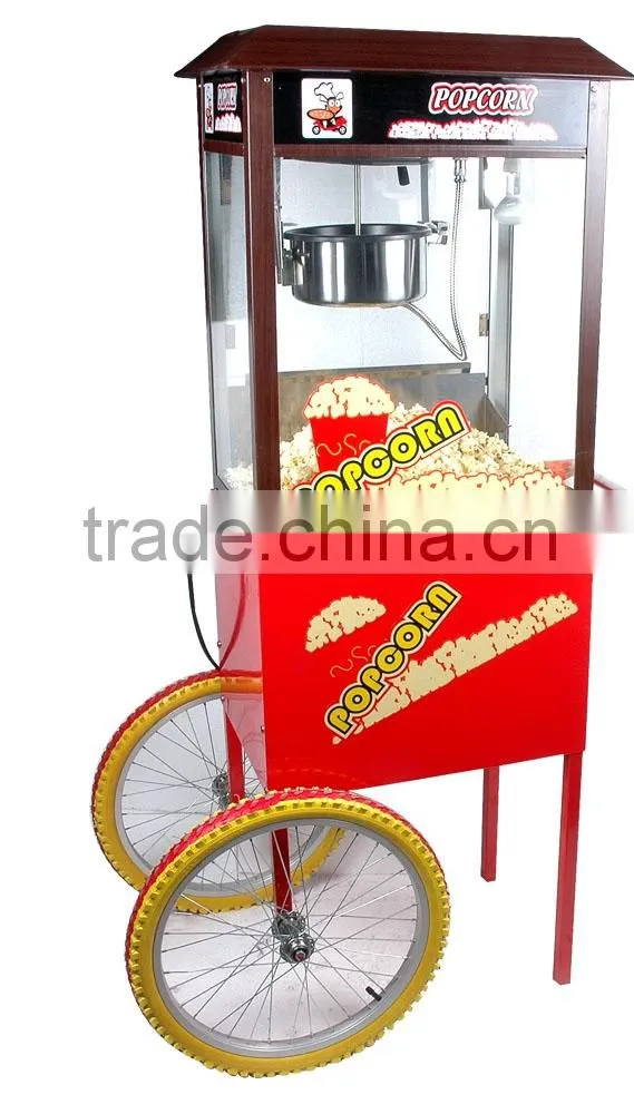 Food processing machines electric popcorn machine with Cart