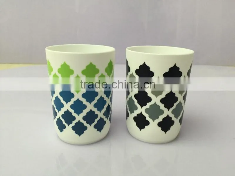 plastic tumble with geometry design logo for sale