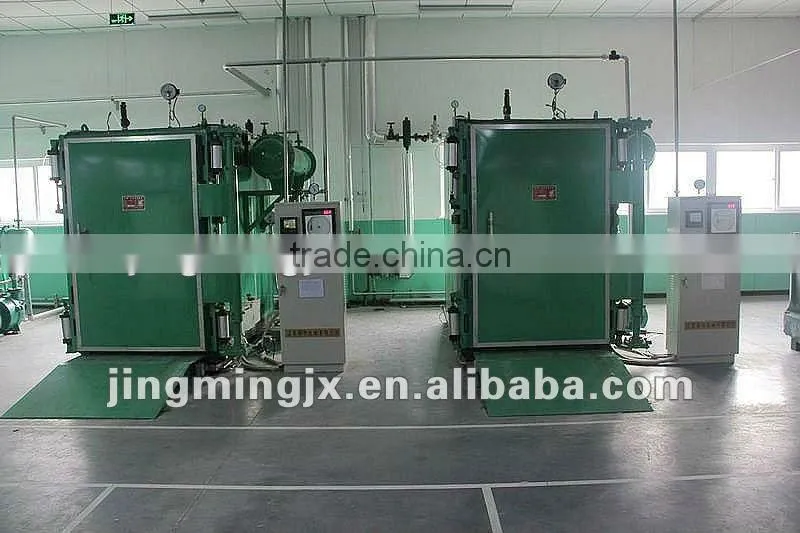 Vacuum conditioning and heat setting plant