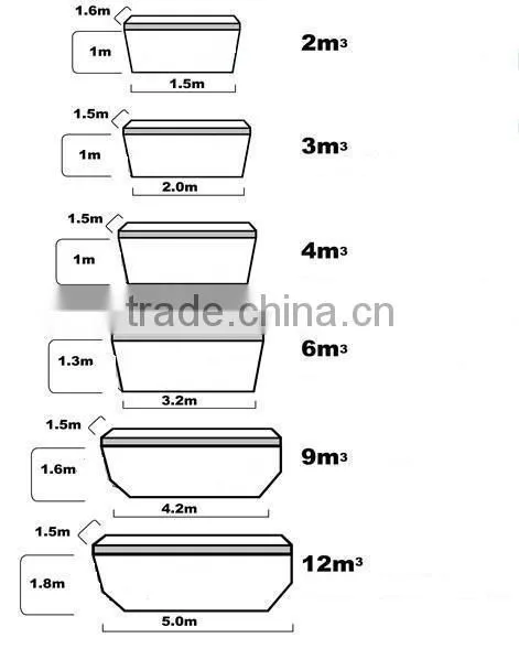 waste bin/scrap bins for trucklift with lid