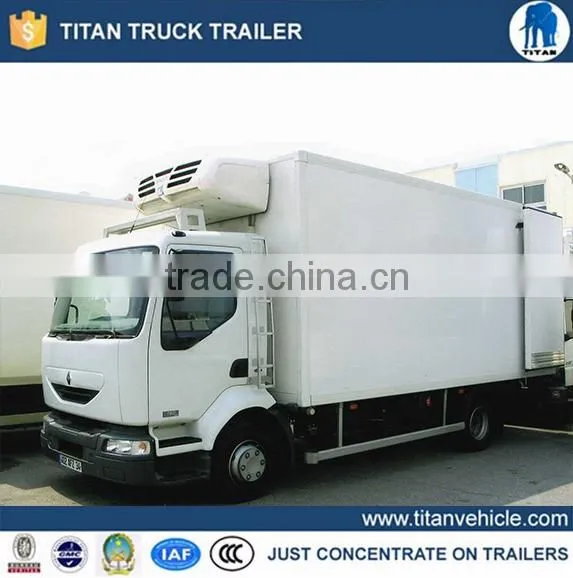 Titan 50T 60T 70T 3 axles van semi trailer/box trailer/refrigerated trailer sale