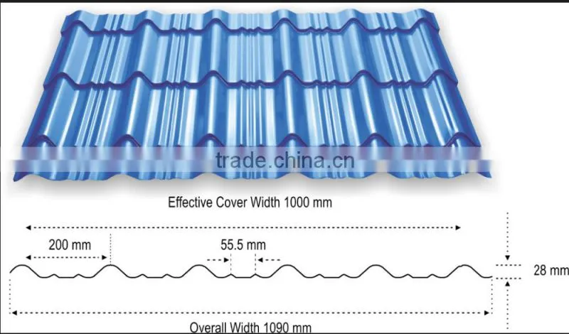 Colored Steel Roofing Step Sheets Cold Forming Production Line/Metal Glazing Step Tiles Roller Former Making Machinery