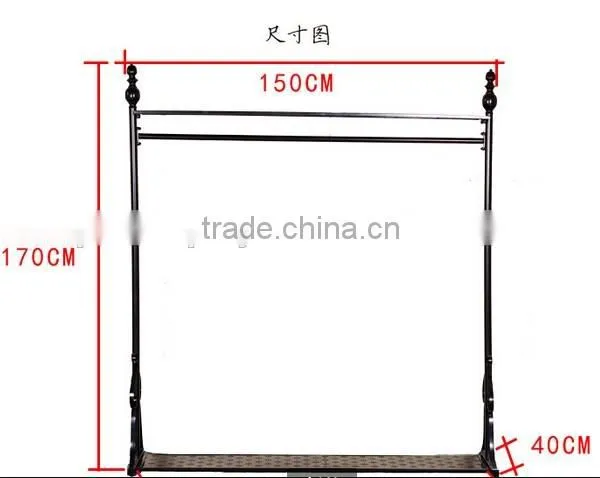 Factory direct sale metal display stand for clothes shop