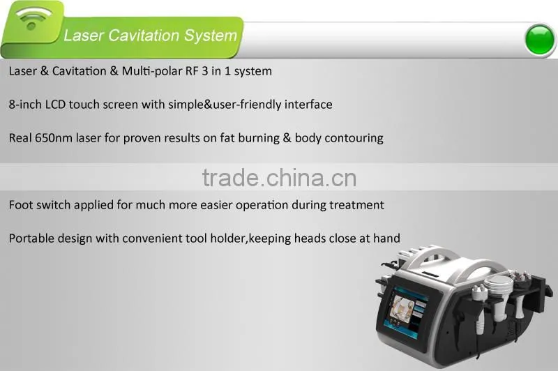 2015 Hot selling product for laser cavitation RF machine, come with a set of bandages for convenient & comfortable treatment