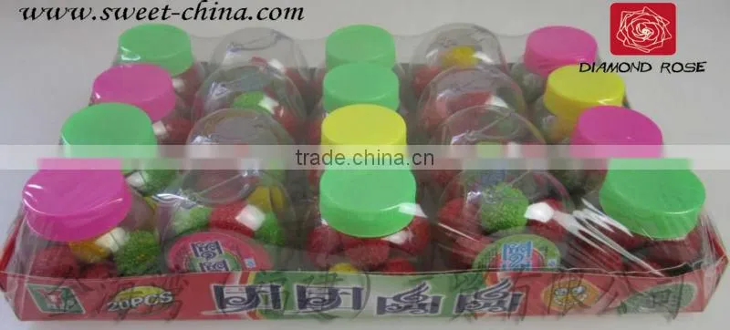 Gun shape bubble gum in bag
