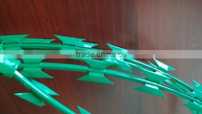 factory wholesale hot-dipped galvanized razor barbed wire mesh fence