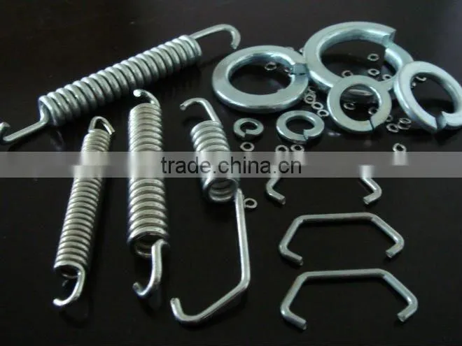 Precision double hook metal high tension spring