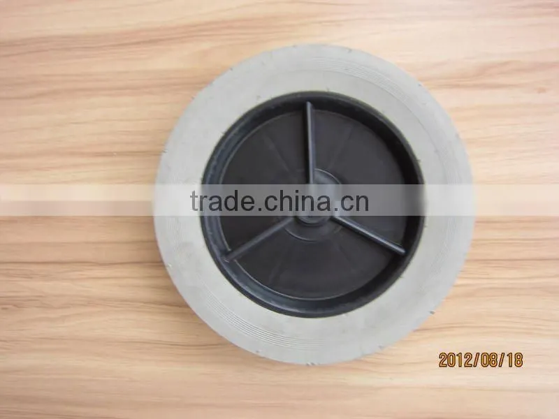 10 inch rubber tyre 10x1.75 semi-pneumatic wheels