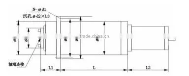 BT30, 24000RPM, 4KW, 350V, 120mm ATC machining center spindle motor