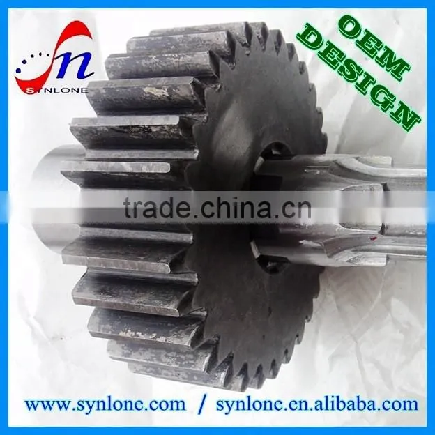 Precise machined shaft gear for heavy equipment