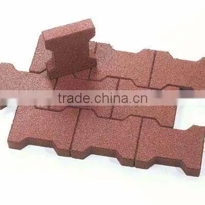 Recycling Crumb Rubber Mats/Brick/dog-bone paves