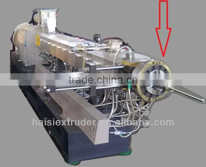 extrusion machine hot cutting die head