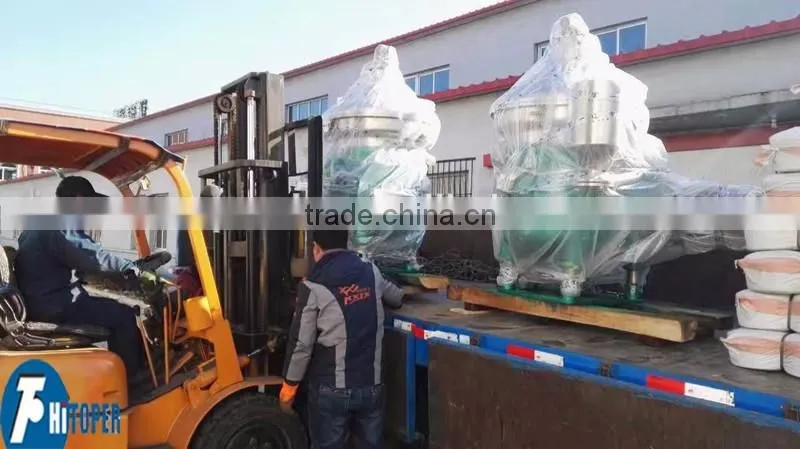 Continuous work automated centrifuge, automatic discharge disc centrifuge