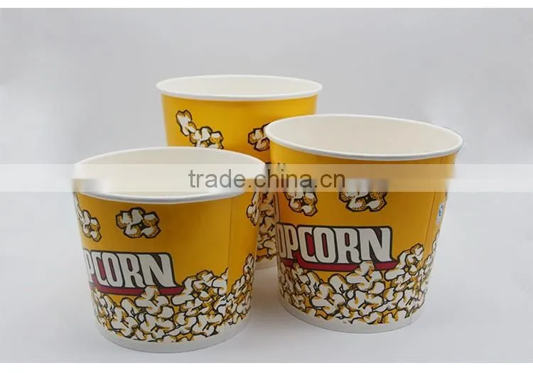 Food Grade Take Out Paper Popcorn Cups