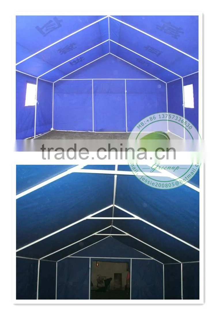 Low Cost Waterproof PVC Coated Fabric Emergency Tent/Relief Tent/Rescue Tent