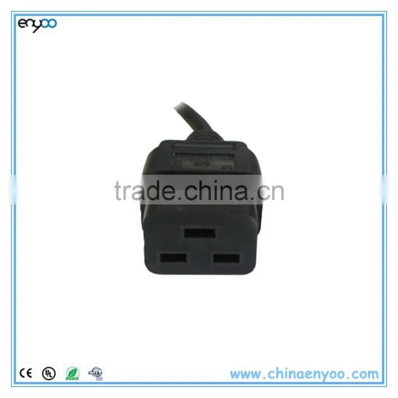 C14 to C19 Power Cord - Black Server Cable