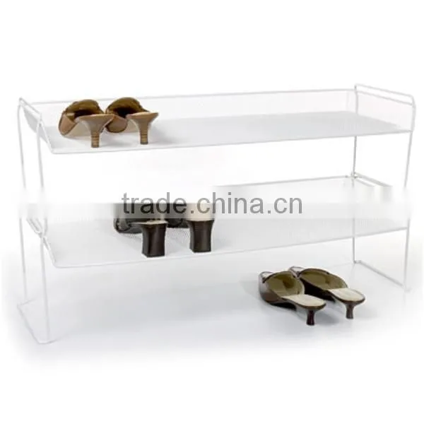 Easy to Assemble Sketable Metal Wire Shoe Rack