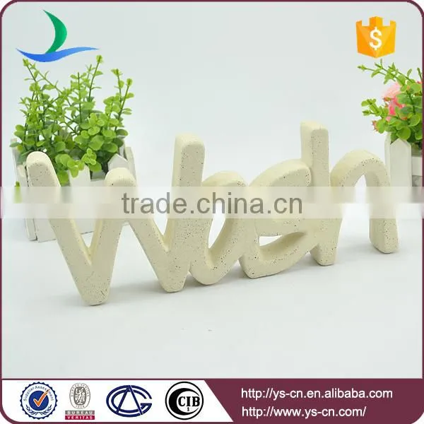 "WOSH"shape sign board design with distressing methods