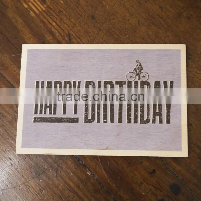 Personalized Wooden Poster Customization Advertising Board Plywood Post Card